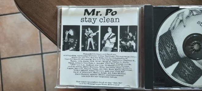 Mr. Po CD jewel case insert live photo collage